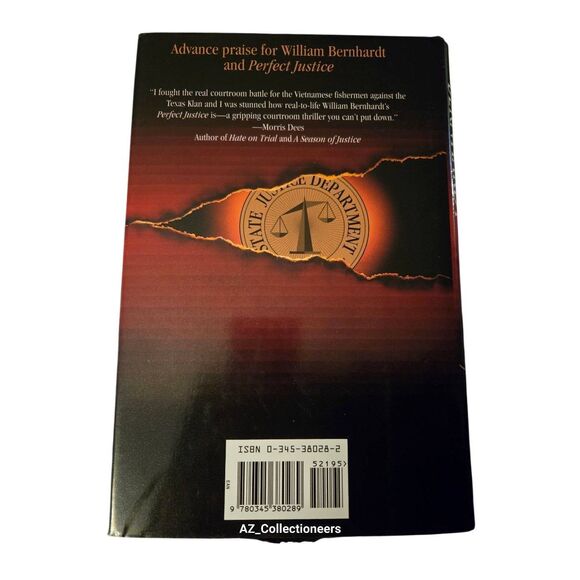 Perfect justice by William Bernhardt - Ballantine books - isbn 0345380282 - Picture 6 of 7